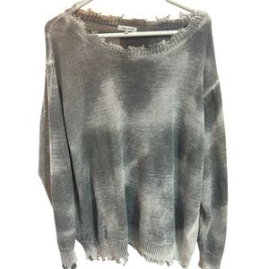 Gray Sweater Distressed-Like New